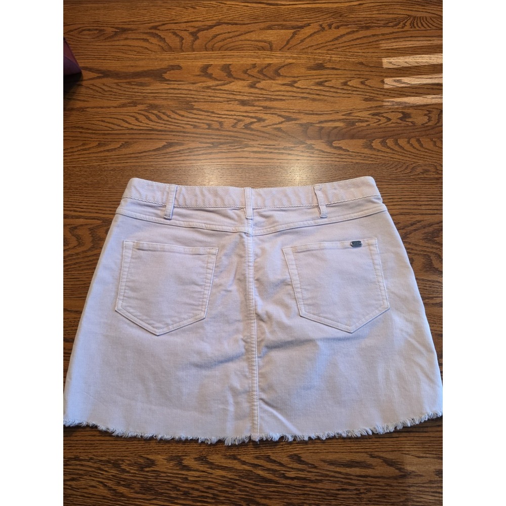 Carve Designs Oahu Skirt Womens Size 8 Light Pink Lilac Corduroy Frayed Hem Mini - Picture 3 of 7